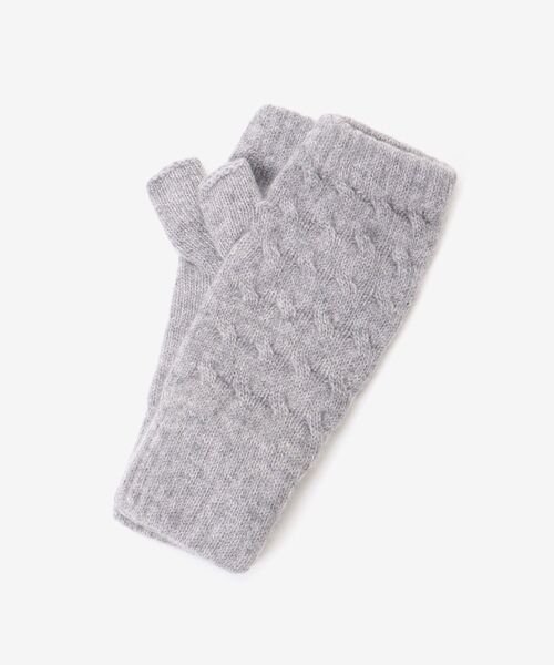 le.coeur blanc（ルクールブラン）の「WILLIAM BRUNTON カシミヤグローブ（手袋・レディース・ベージュ/ライトグレー/アイボリー・FREE）」の12枚目の写真