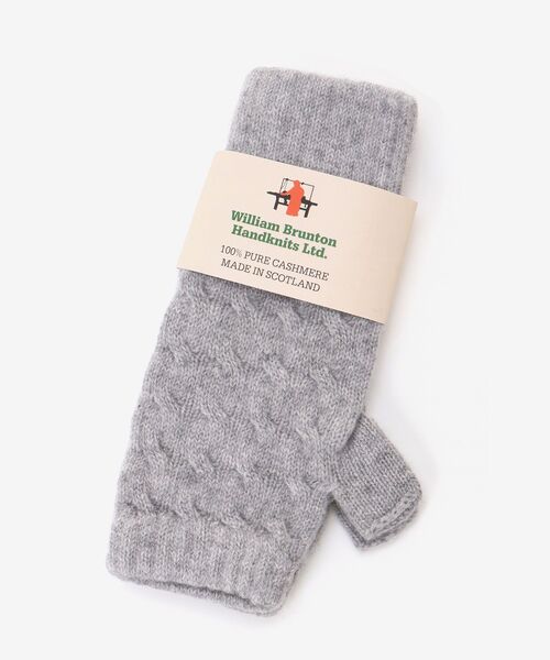 le.coeur blanc（ルクールブラン）の「WILLIAM BRUNTON カシミヤグローブ（手袋・レディース・ベージュ/ライトグレー/アイボリー・FREE）」の16枚目の写真