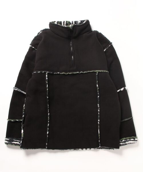 チャイハネ(チャイハネ)の「【チャイハネ】ネイトンMEN'Sハーフジップトップス(その他トップス・メンズ・ベージュ/ブラック・FREE)」の1枚目の写真