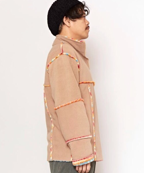 チャイハネ(チャイハネ)の「【チャイハネ】ネイトンMEN'Sハーフジップトップス(その他トップス・メンズ・ベージュ/ブラック・FREE)」の8枚目の写真