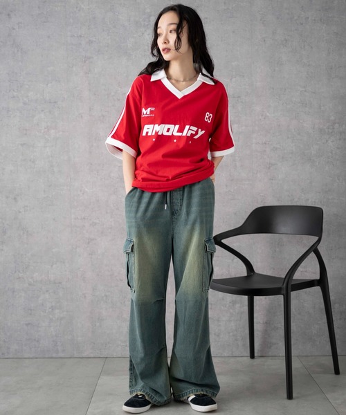 WEGO(ウィゴー)の「WEGO/デニムパラシュートカーゴパンツ(デニムパンツ・レディース・ブラック系その他/その他/コバルトブルー/ブラック/インディゴブルー/スミクロ/グレー/ブルー系1・MEDIUM/SMALL/X-SMALL)」の12枚目の写真