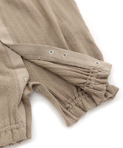 Ampersand（アンパサンド）の「premier セレモニー対応OK 2WAYドレス／カバーオール（ロンパース・キッズ・ブラウン/アイボリー/ピンク・80/70/60）」の6枚目の写真