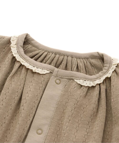 Ampersand（アンパサンド）の「premier セレモニー対応OK 2WAYドレス／カバーオール（ロンパース・キッズ・ブラウン/アイボリー/ピンク・80/70/60）」の13枚目の写真