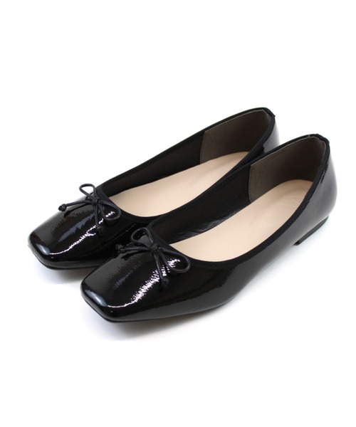 VIVIAN（ヴィヴィアン）の「スクエアトゥレインバレエシューズ（レインシューズ・レディース・シルバー/ベージュ系その他/ブラック系その他・LL/S/M/L）」の14枚目の写真