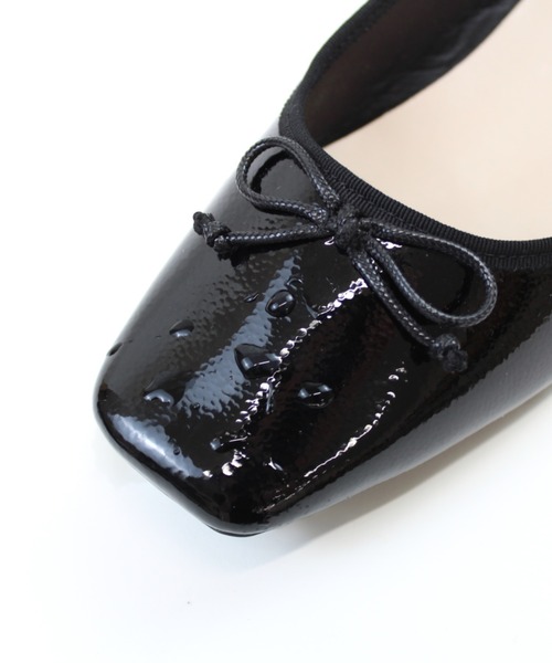 VIVIAN（ヴィヴィアン）の「スクエアトゥレインバレエシューズ（レインシューズ・レディース・シルバー/ベージュ系その他/ブラック系その他・LL/S/M/L）」の17枚目の写真