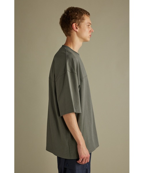 STYLEMIXER（スタイルミキサー）の「ヘビー天竺カットオーバーT（Tシャツ/カットソー・メンズ・パープル/ベージュ/グレー・MEDIUM/LARGE）」の8枚目の写真