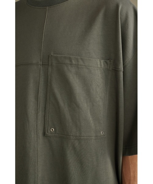 STYLEMIXER（スタイルミキサー）の「ヘビー天竺カットオーバーT（Tシャツ/カットソー・メンズ・パープル/ベージュ/グレー・MEDIUM/LARGE）」の13枚目の写真