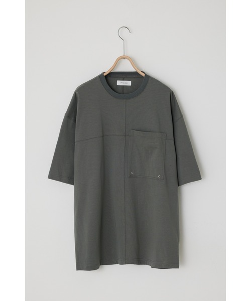 STYLEMIXER（スタイルミキサー）の「ヘビー天竺カットオーバーT（Tシャツ/カットソー・メンズ・パープル/ベージュ/グレー・MEDIUM/LARGE）」の14枚目の写真