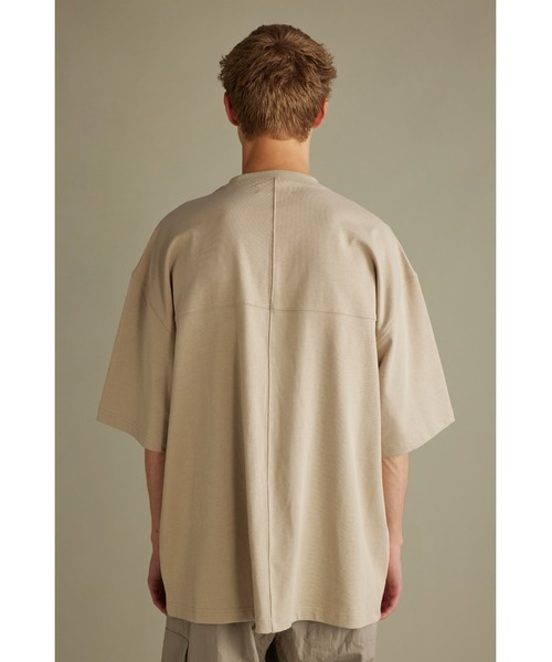 STYLEMIXER（スタイルミキサー）の「ヘビー天竺カットオーバーT（Tシャツ/カットソー・メンズ・パープル/ベージュ/グレー・MEDIUM/LARGE）」の20枚目の写真