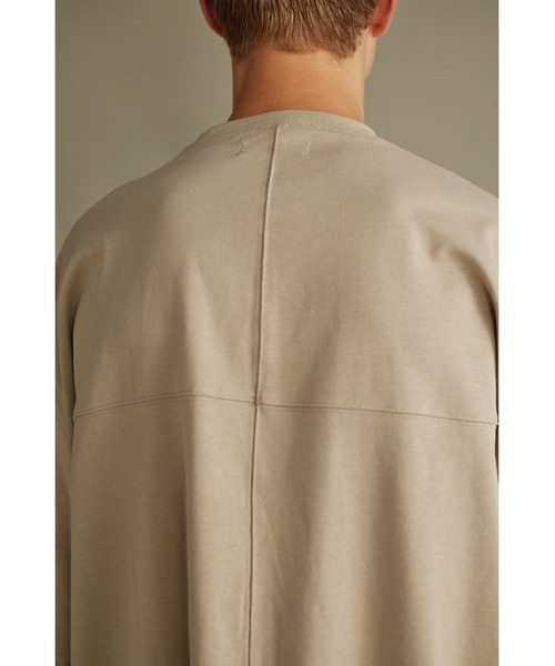 STYLEMIXER（スタイルミキサー）の「ヘビー天竺カットオーバーT（Tシャツ/カットソー・メンズ・パープル/ベージュ/グレー・MEDIUM/LARGE）」の21枚目の写真