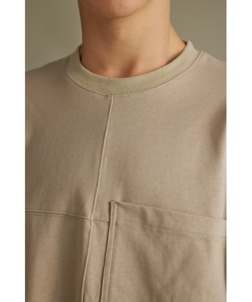 STYLEMIXER（スタイルミキサー）の「ヘビー天竺カットオーバーT（Tシャツ/カットソー・メンズ・パープル/ベージュ/グレー・MEDIUM/LARGE）」の22枚目の写真