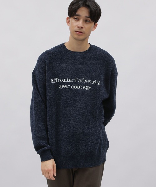 LAKOLE(ラコレ)の「Wジャガードロゴプルオーバー / 976913(ニット/セーター・メンズ・ピンク/アイボリー/グレー/ネイビー・LARGE/X-LARGE/MEDIUM)」の4枚目の写真