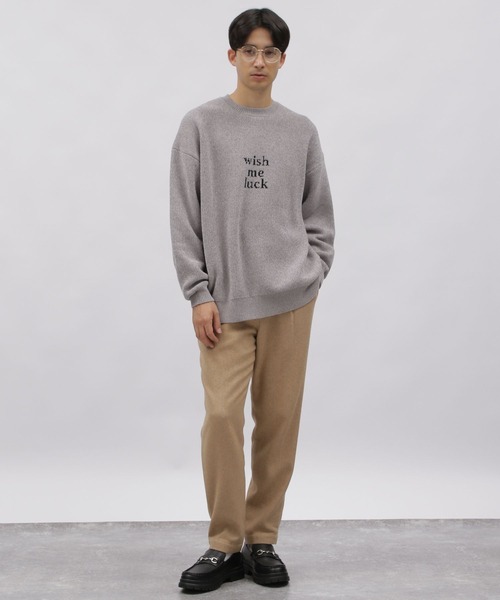 グレー ロゴ入り ニットセーター L グレー ロゴ入り ニットセーター L 楽天市場】グレー（柄ロゴ