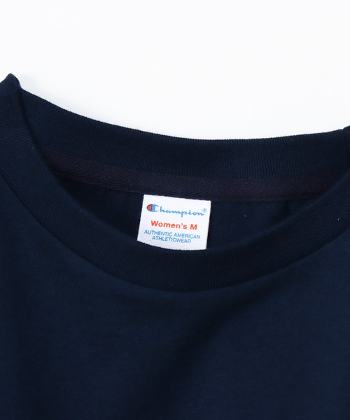 Champion(チャンピオン)の「【Champion/チャンピオン】レディース ショートスリーブTシャツ(Tシャツ/カットソー・レディース・ネイビー/ライトイエロー/ホワイト/ライトブルー/グリーン・LARGE/MEDIUM)」の19枚目の写真