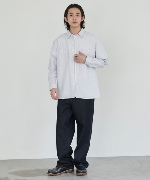 SMITH'S（スミス）の「SMITH'S（スミス）別注オックスワークシャツ（シャツ/ブラウス・メンズ・ホワイト/コバルトブルー/ネイビー・S/M/L/XL）」の7枚目の写真