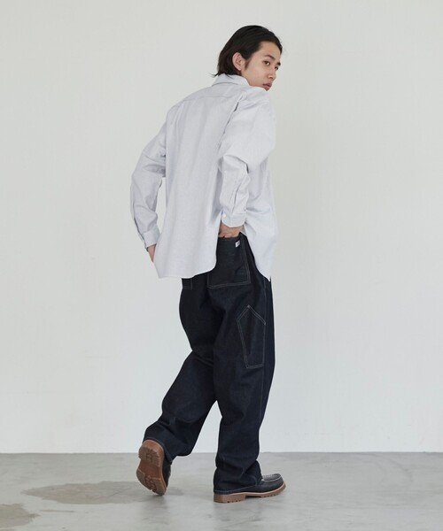 SMITH'S（スミス）の「SMITH'S（スミス）別注オックスワークシャツ（シャツ/ブラウス・メンズ・ホワイト/コバルトブルー/ネイビー・S/M/L/XL）」の17枚目の写真