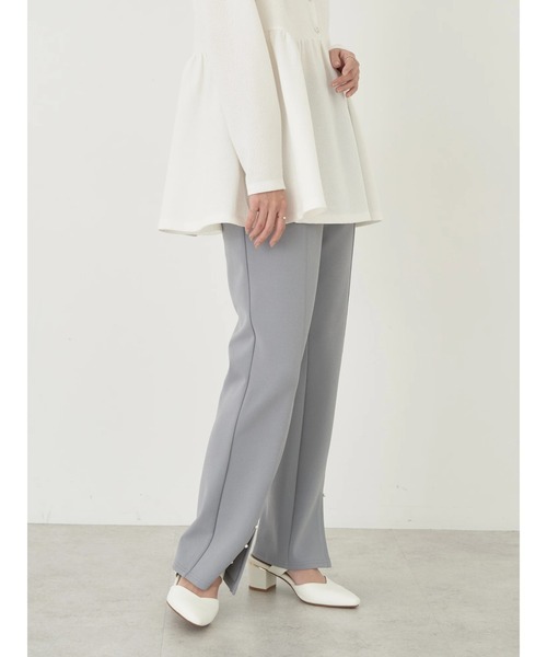 earth music&ecology(アースミュージックアンドエコロジー)の「パールスリットパンツ(その他パンツ・レディース・ブルー/ブラック/ライトベージュ/ネイビー・S/M)」の11枚目の写真