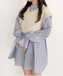 Heather | ニットベストSETチュニック　103829(シャツ/ブラウス)