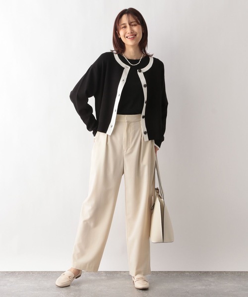 カーブシルエット パンツ ブラック 韓国 スラックス  hr9002 セール】ウツクシルエットカーブパンツ/994022（その他パンツ