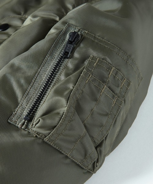 soduk(スドーク)の「Don't touch! MA-1(MA-1・レディース・カーキ/ブラック・ONE SIZE)」の13枚目の写真