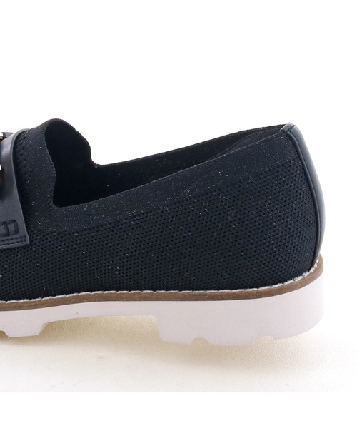 あしながおじさん（アシナガオジサン）の「軽量│ニットローファー　1310223（ローファー・レディース・ネイビー/グレイッシュベージュ/アイボリー/ブラック/ブラック系その他・24.5cm/24.0cm/23.5cm/23.0cm/22.5cm）」の21枚目の写真