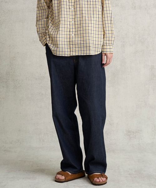 DANTON（ダントン）の「MEN'S COLOR DENIM BELTED EASY PANTS（デニム
