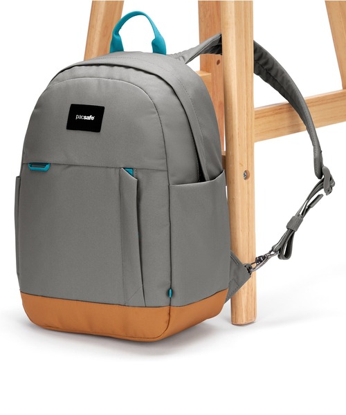 Pacsafe GO 15L 盗難防止バックパック ブルー Pacsafe Go 15L Anti-Theft Backpack-Coastal Blue (Updated
