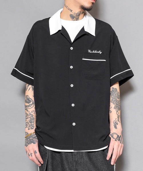 Subciety（サブサエティ）の「BOWLING SHIRT（シャツ/ブラウス・メンズ・ブラック/ホワイト/ネイビー/オレンジ・SMALL/MEDIUM/LARGE/X-LARGE）」の2枚目の写真
