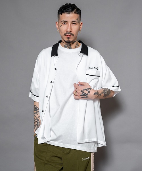 Subciety（サブサエティ）の「BOWLING SHIRT（シャツ/ブラウス・メンズ・ブラック/ホワイト/ネイビー/オレンジ・SMALL/MEDIUM/LARGE/X-LARGE）」の20枚目の写真