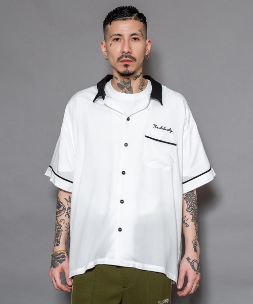 Subciety（サブサエティ）の「BOWLING SHIRT（シャツ/ブラウス・メンズ・ブラック/ホワイト/ネイビー/オレンジ・SMALL/MEDIUM/LARGE/X-LARGE）」の21枚目の写真