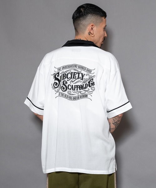 Subciety（サブサエティ）の「BOWLING SHIRT（シャツ/ブラウス・メンズ・ブラック/ホワイト/ネイビー/オレンジ・SMALL/MEDIUM/LARGE/X-LARGE）」の22枚目の写真