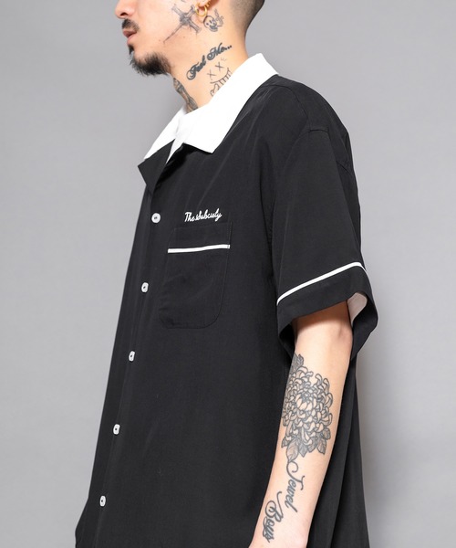 Subciety（サブサエティ）の「BOWLING SHIRT（シャツ/ブラウス・メンズ・ブラック/ホワイト/ネイビー/オレンジ・SMALL/MEDIUM/LARGE/X-LARGE）」の7枚目の写真