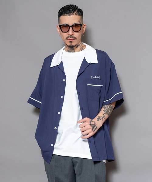 Subciety（サブサエティ）の「BOWLING SHIRT（シャツ/ブラウス・メンズ・ブラック/ホワイト/ネイビー/オレンジ・SMALL/MEDIUM/LARGE/X-LARGE）」の9枚目の写真