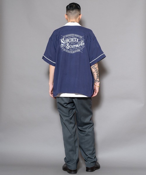 Subciety（サブサエティ）の「BOWLING SHIRT（シャツ/ブラウス・メンズ・ブラック/ホワイト/ネイビー/オレンジ・SMALL/MEDIUM/LARGE/X-LARGE）」の13枚目の写真