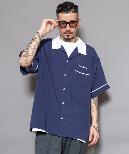 Subciety（サブサエティ）の「BOWLING SHIRT（シャツ/ブラウス・メンズ・ブラック/ホワイト/ネイビー/オレンジ・SMALL/MEDIUM/LARGE/X-LARGE）」の10枚目の写真