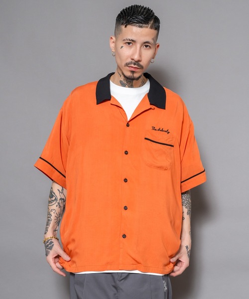 Subciety（サブサエティ）の「BOWLING SHIRT（シャツ/ブラウス・メンズ・ブラック/ホワイト/ネイビー/オレンジ・SMALL/MEDIUM/LARGE/X-LARGE）」の15枚目の写真