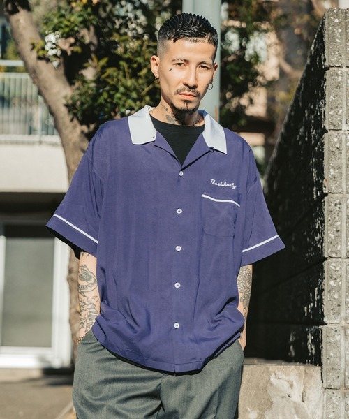 Subciety（サブサエティ）の「BOWLING SHIRT（シャツ/ブラウス・メンズ・ブラック/ホワイト/ネイビー/オレンジ・SMALL/MEDIUM/LARGE/X-LARGE）」の16枚目の写真