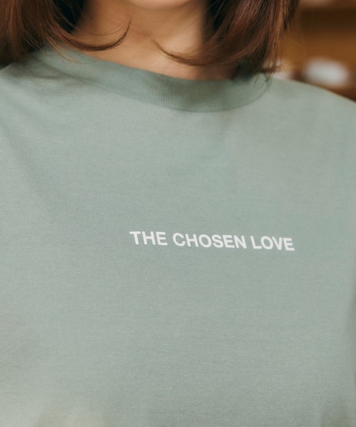 LANTINAM(ランティナム)の「【ユニセックス】Chosen Love ロングTシャツ(Tシャツ/カットソー・レディース・ライトグリーン/オフホワイト・M/L)」の13枚目の写真