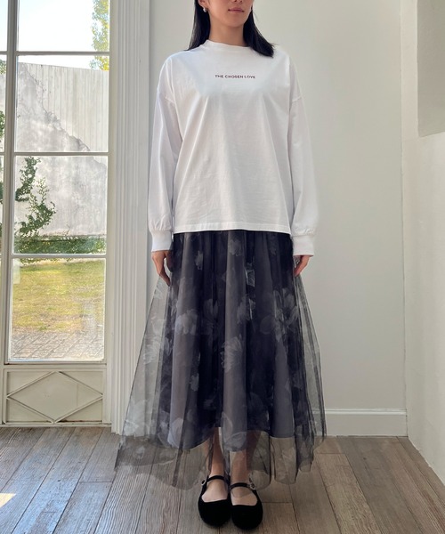 LANTINAM(ランティナム)の「【ユニセックス】Chosen Love ロングTシャツ(Tシャツ/カットソー・レディース・ライトグリーン/オフホワイト・M/L)」の16枚目の写真