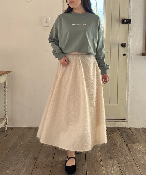 LANTINAM(ランティナム)の「【ユニセックス】Chosen Love ロングTシャツ(Tシャツ/カットソー・レディース・ライトグリーン/オフホワイト・M/L)」の15枚目の写真