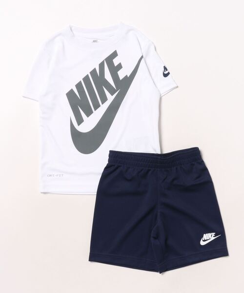 NIKE（ナイキ）の「NIKE NKB FUTURA SHORT SET（Tシャツ/カットソー・キッズ・ネイビー/ブラック・105cm/110cm/115cm/120cm）」の11枚目の写真