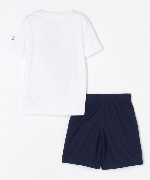 NIKE（ナイキ）の「NIKE NKB FUTURA SHORT SET（Tシャツ/カットソー・キッズ・ネイビー/ブラック・105cm/110cm/115cm/120cm）」の4枚目の写真