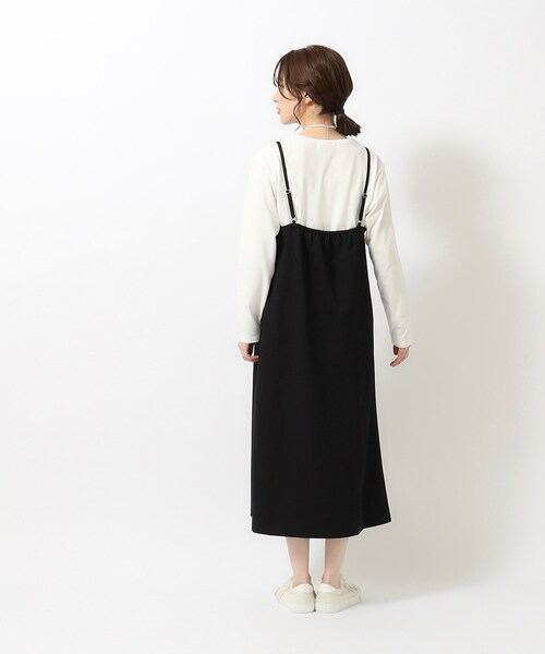 キャミソールワンピース 2点セット 長袖 楽天市場】キャミワンピ tシャツ セット（レディース