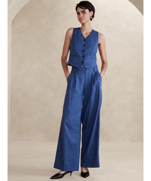 セール】BANANA REPUBLIC FACTORY STORE リネンブレンド ワイド