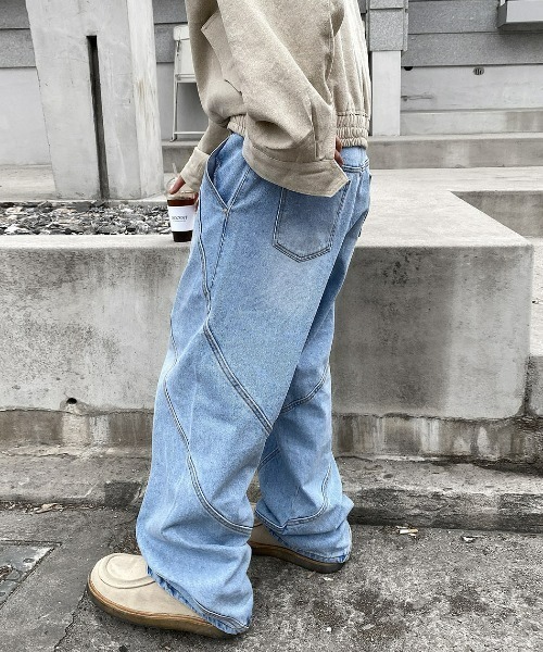 3rdSpring(サードスプリング)の「HOLY IN CODE No.0039 wave pattern denim PT(デニムパンツ・メンズ・ブラック/ブルー・LARGE/MEDIUM/SMALL)」の20枚目の写真