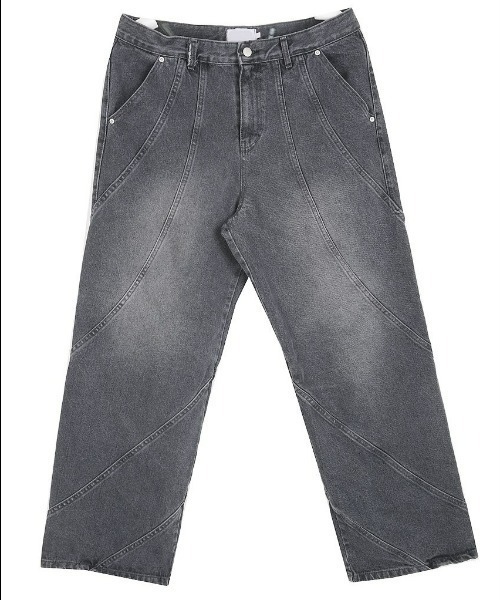 3rdSpring(サードスプリング)の「HOLY IN CODE No.0039 wave pattern denim PT(デニムパンツ・メンズ・ブラック/ブルー・LARGE/MEDIUM/SMALL)」の4枚目の写真