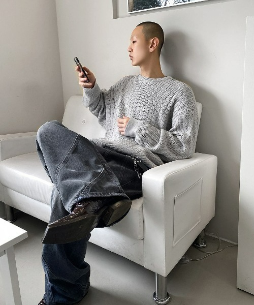 3rdSpring(サードスプリング)の「HOLY IN CODE No.0039 wave pattern denim PT(デニムパンツ・メンズ・ブラック/ブルー・LARGE/MEDIUM/SMALL)」の14枚目の写真