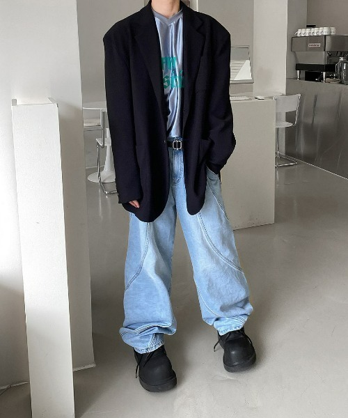 3rdSpring(サードスプリング)の「HOLY IN CODE No.0039 wave pattern denim PT(デニムパンツ・メンズ・ブラック/ブルー・LARGE/MEDIUM/SMALL)」の10枚目の写真