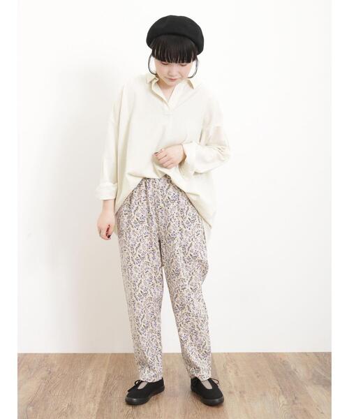 Samansa Mos2(サマンサ モスモス)の「【Lサイズ / WEB限定】柄アソートテーパードパンツ(その他パンツ・レディース・ベージュ/カーキ/ブルー・L/M)」の11枚目の写真