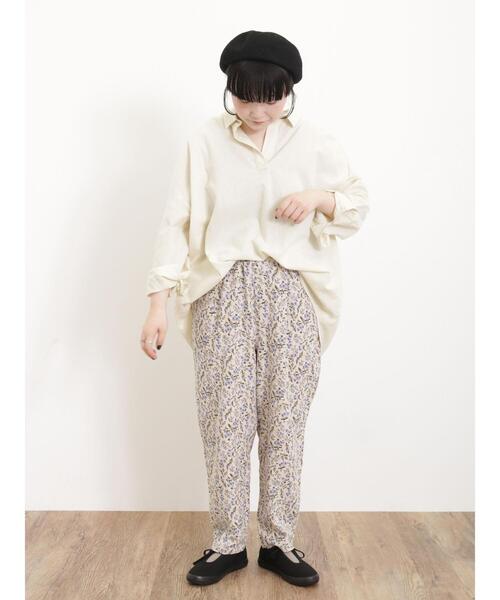 Samansa Mos2(サマンサ モスモス)の「【Lサイズ / WEB限定】柄アソートテーパードパンツ(その他パンツ・レディース・ベージュ/カーキ/ブルー・L/M)」の10枚目の写真